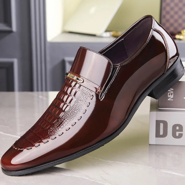 DOMINZZI™ | Chaussures d'affaires de luxe pour hommes, bout étroit.